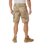 Mens Colored Camo BDU Shorts