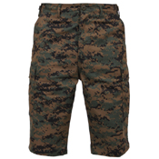 Mens Long Length Camo BDU Short