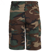 Mens Long Length Camo BDU Short