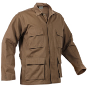 Mens Polycotton Twill Solid BDU Shirt